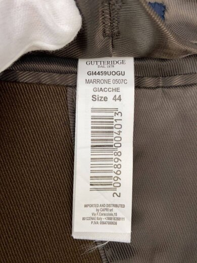 商品画像：GUTTERIDGE/テーラードジャケット/44/コットン/BRW/GI4459UOGU 5