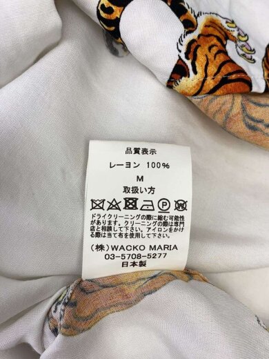 商品画像：タイガー/半袖シャツ/M/レーヨン/WHT 4