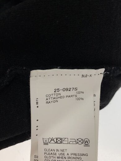 商品画像：Tシャツ/2/コットン/BLK/無地/25-0927S// 3