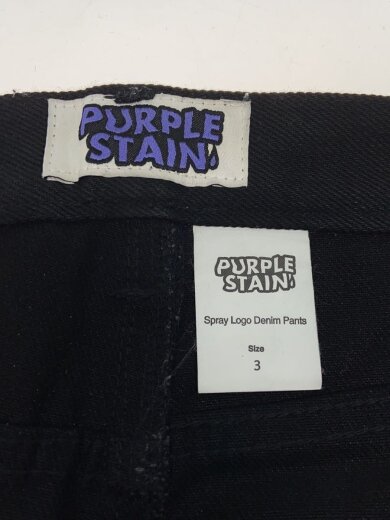 商品画像：purple stain/ストレートパンツ/3/コットン/BLK// 4