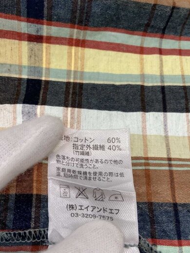 商品画像：半袖シャツ/XL/コットン/BRW/チェック/BAMBOO SHIRT// 4