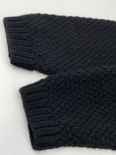 商品画像：Detachable Sleeves Cable Knit/ニット・セーター(厚手)/M/ウール/BLK/6809 5