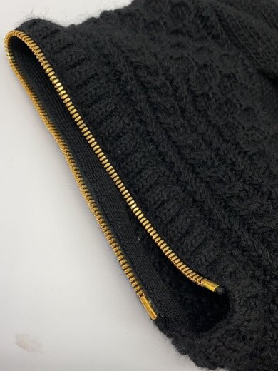 商品画像：Detachable Sleeves Cable Knit/ニット・セーター(厚手)/M/ウール/BLK/6809 7