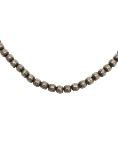 商品画像：NAVAJO/ネックレス/ERICKA NICOLAS BEGAY/ナバホパール/60cm/SLV/メンズ 1