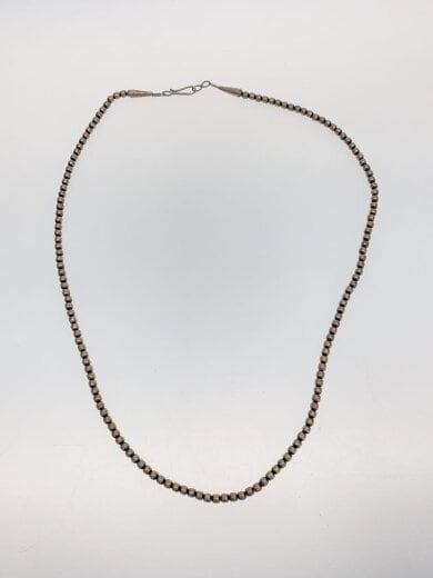 商品画像：NAVAJO/ネックレス/ERICKA NICOLAS BEGAY/ナバホパール/60cm/SLV/メンズ 2