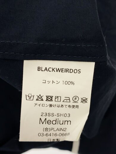 商品画像：半袖シャツ/M/コットン/NVY/無地 4