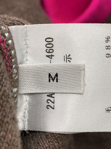 商品画像：半袖カットソー/M/ウール/PNK/無地/22A-E030-4600 4