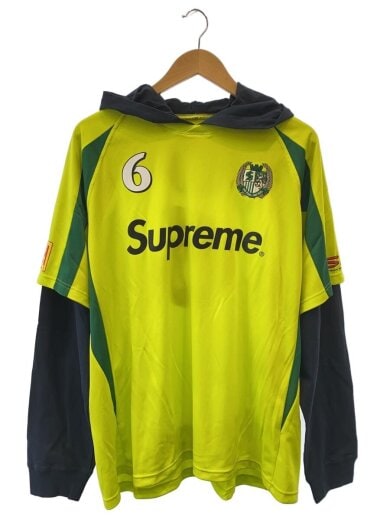 商品画像：Supreme/23AW/パーカー/L/ポリエステル/GRN/Hooded Soccer Jersey 1