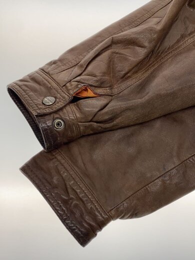 商品画像：レザージャケット・ブルゾン/L/ナイロン/BRW 7