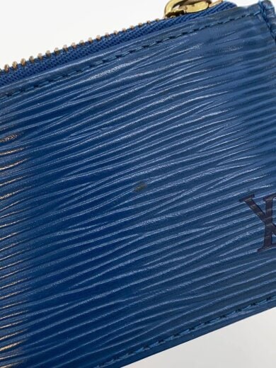 商品画像：ポシェット・クレ_エピ/レザー/BLU/レディース/汚れ、剥がれ、角スレ有 5