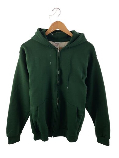 商品画像：ジップパーカー/M/ポリエステル/GRN 1