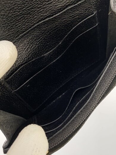 商品画像：2つ折り財布/レザー/BLK/メンズ/内側反り、全体的にスレ有 6