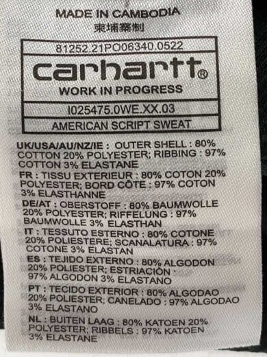 商品画像：スウェット/L/コットン/BLK 4