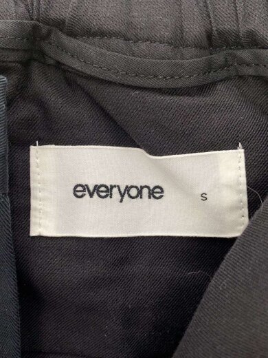 商品画像：ボトム/S/コットン/BLK/無地/EV25-PT27/Cotton Twill Belted Easy Pant 4