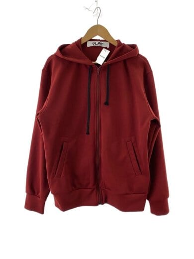 商品画像：ジップパーカー/XL/ポリエステル/RED/az-t334/AD2022 1