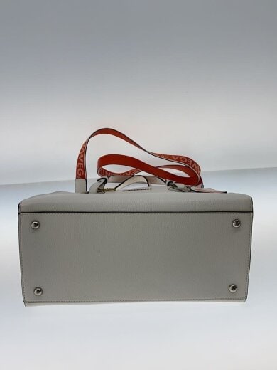 商品画像：ショルダーバッグ/レザー/WHT/2WAY/ロゴベルトスクエアバッグ 4