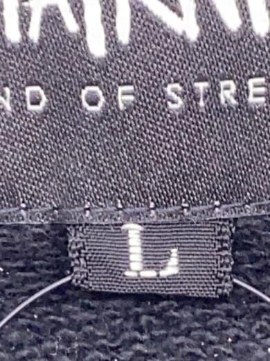 商品画像：スウェット/L/コットン/BLK/ラインストーン 4