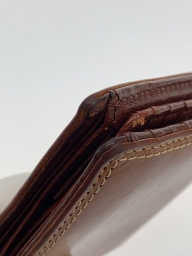 商品画像：2つ折り財布/レザー/BRW/無地/メンズ/全体的にキズ、スレ有 7