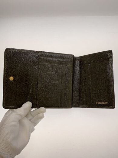 商品画像：3つ折り財布/レザー/BRW/無地/レディース/使用感有 4