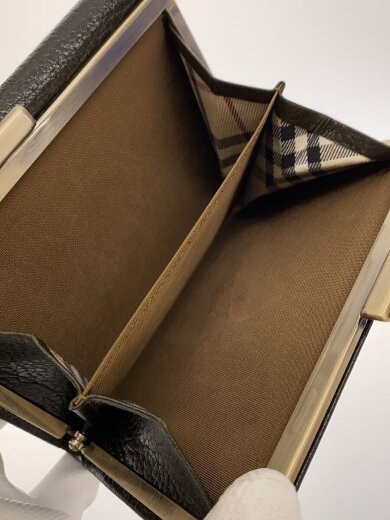 商品画像：3つ折り財布/レザー/BRW/無地/レディース/使用感有 5