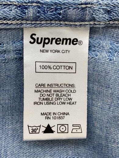 商品画像：長袖シャツ/M/コットン/IDG/19AW/Dimensions Logo Denim Shirt 4