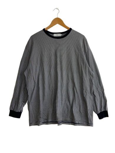 商品画像：Narrow Border L/S Tee/2/コットン/BLK/ボーダー/GU251-70117B 1