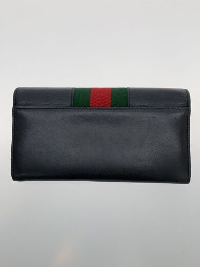 商品画像：長財布/レザー/BLK/レディース/476084-525040/全体的に使用感有 2