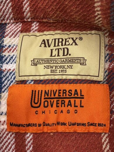 商品画像：XL/コットン/RED/チェック/U2611109AX/UNIVERSAL OVERALL/POSTAL FLANNEL 3