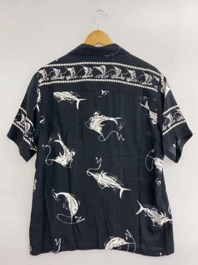 商品画像：アロハシャツ/M/レーヨン/BLK/191TSNH-SHM06/19SS/アロハソードフィッシュ 2