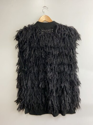 商品画像：Shaggy Fringe Hand Vest/ベスト(厚手)/FREE/アクリル/BLK/212323652// 2