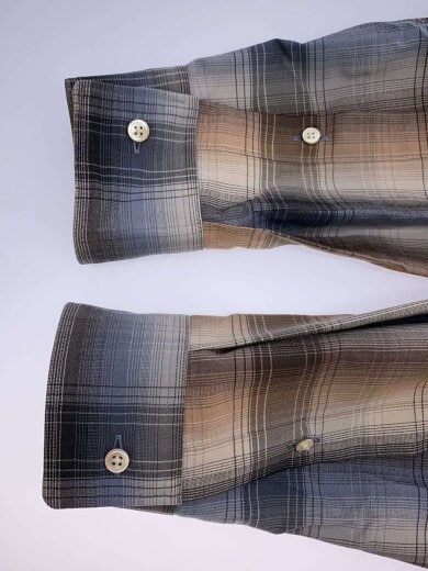 商品画像：SUPER LIGHT WOOL CHECK SHIRT/長袖シャツ/4/BRW/チェック/A20AS01LC 5