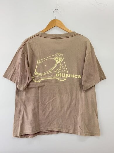 商品画像：Tシャツ/M/コットン/BEG/90s/白タグ/USA製/stusnics/変色、着用感あり// 2