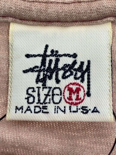 商品画像：Tシャツ/M/コットン/BEG/90s/白タグ/USA製/stusnics/変色、着用感あり// 3