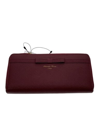 商品画像：長財布/--/RED/無地/レディース 1