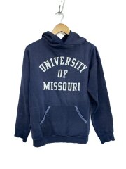 70s/金タグ/カレッジパーカー/3段プリント/M/コットン/NVY