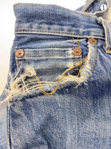 商品画像：90s/USA製/バレンシア工場/ストレートパンツ/31/デニム/IDG 7