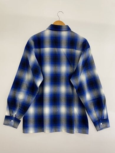 商品画像：長袖シャツ/S/アクリル/BLU/チェック 2