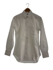 オックスフォードシャツ/長袖シャツ/1/コットン/WHT