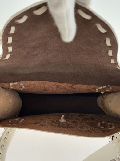 商品画像：ハンドバッグ/レザー/WHT 6