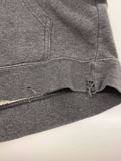 商品画像：ジップパーカー/M/コットン/GRY 7