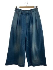 3タックワイドボトム/1/デニム/IDG