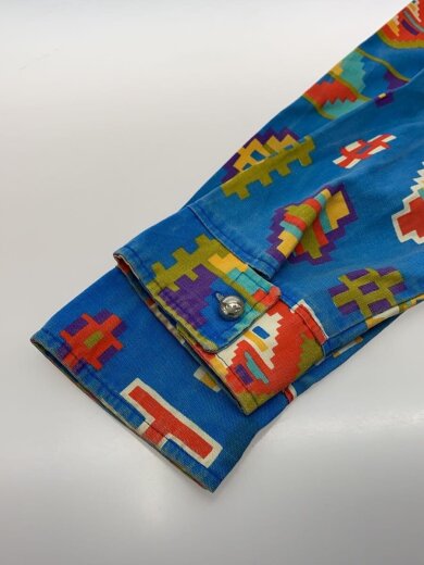 商品画像：70s/ジャケット/--/コットン/BLU/総柄 3