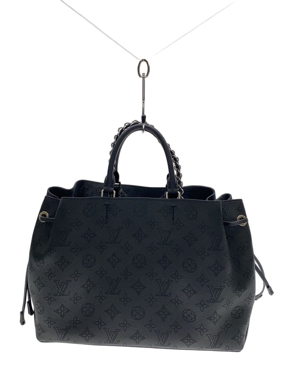 LOUIS VUITTON / ベラ・トート_マヒナ/レザー/BLK/総柄