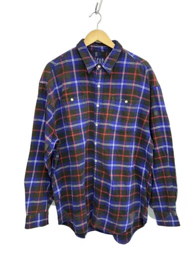 商品画像：90s/ネルシャツ/長袖シャツ/XL/コットン/PUP/チェック 1