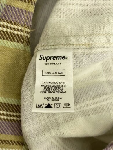 商品画像：長袖シャツ/M/コットン/BEG/PUP/チェック 4