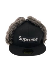 19FW/Supreme Earflap/キャップ/7 1/2/ウール/BLK/メンズ