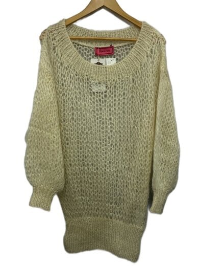 商品画像：00s/ニット・セーター(厚手)/FREE/モヘア/IVO/無地/3NS-4290-O1A 1