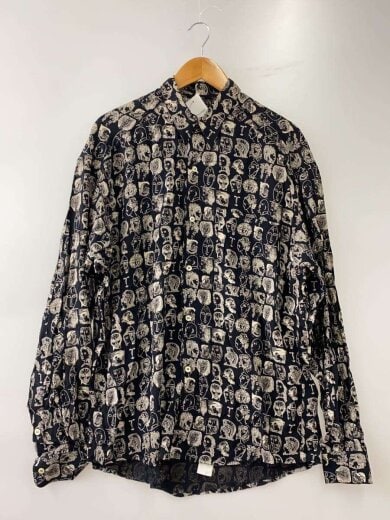 商品画像：AMBROZZIO/長袖シャツ/2/レーヨン/BLK/総柄// 1