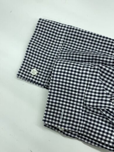 商品画像：長袖シャツ/34/コットン/BLK/チェック 6