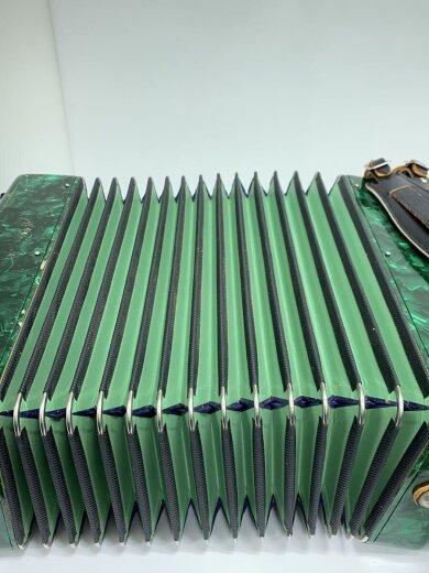 商品画像：A-32 【動作確認済】アコーディオン/A-32B/ヤマハ/YAMAHA/32鍵/グリーン 8